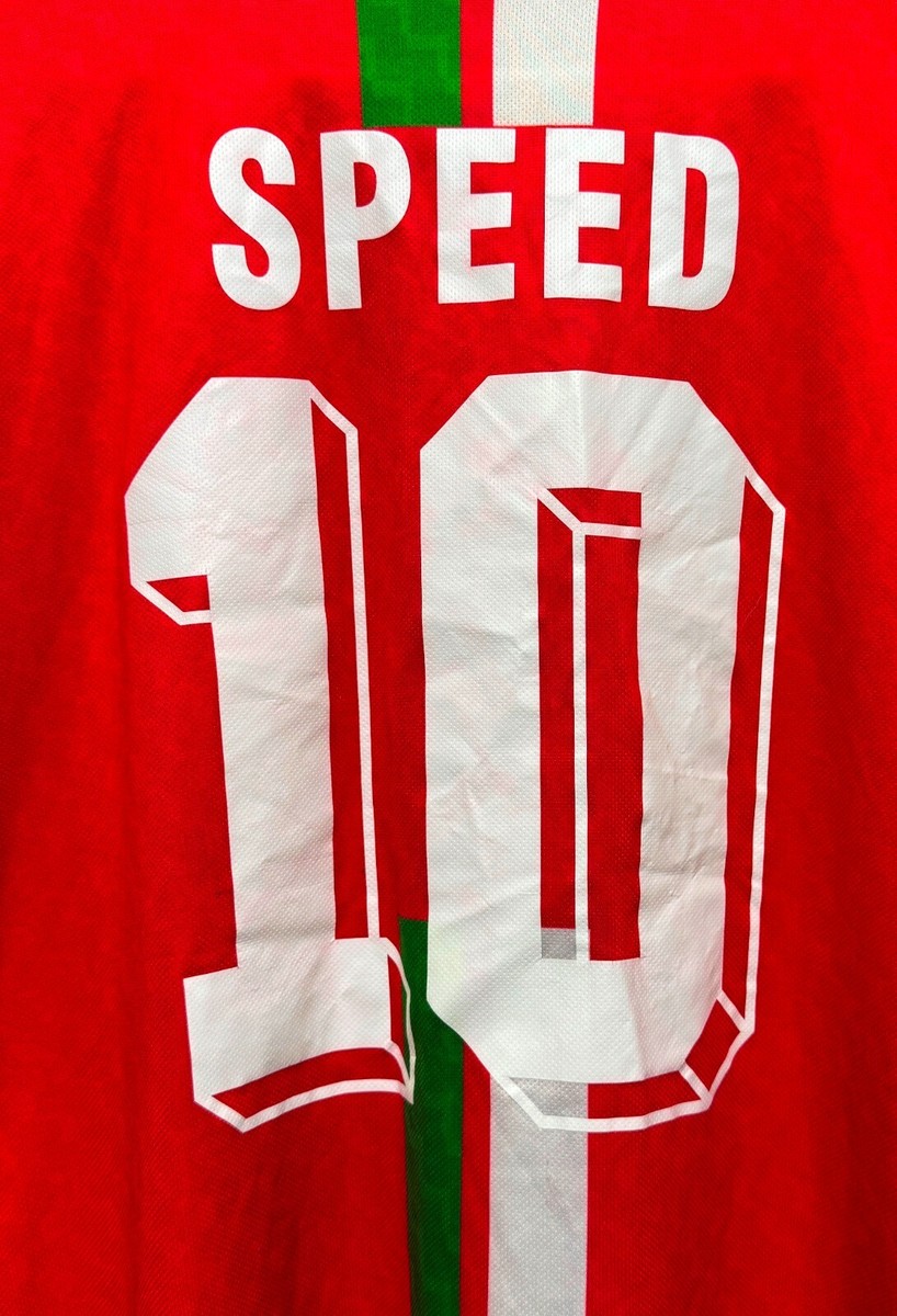 WALES NATIONAL TEAM 1996/1998 #10 SPEED HOME FOOTBALL SHIRT