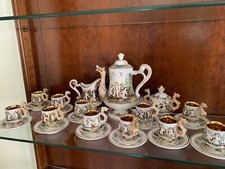 Servizio Tazzine Da Caffè In Porcellana Di Capodimonte