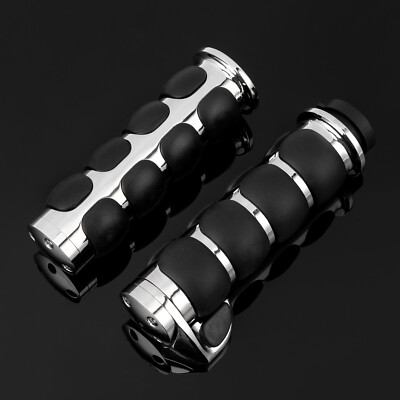 Chrome 1'' Handlebar Hand Grips For Suzuki Intruder 1500 LC VL1500 VS1400 VL 800