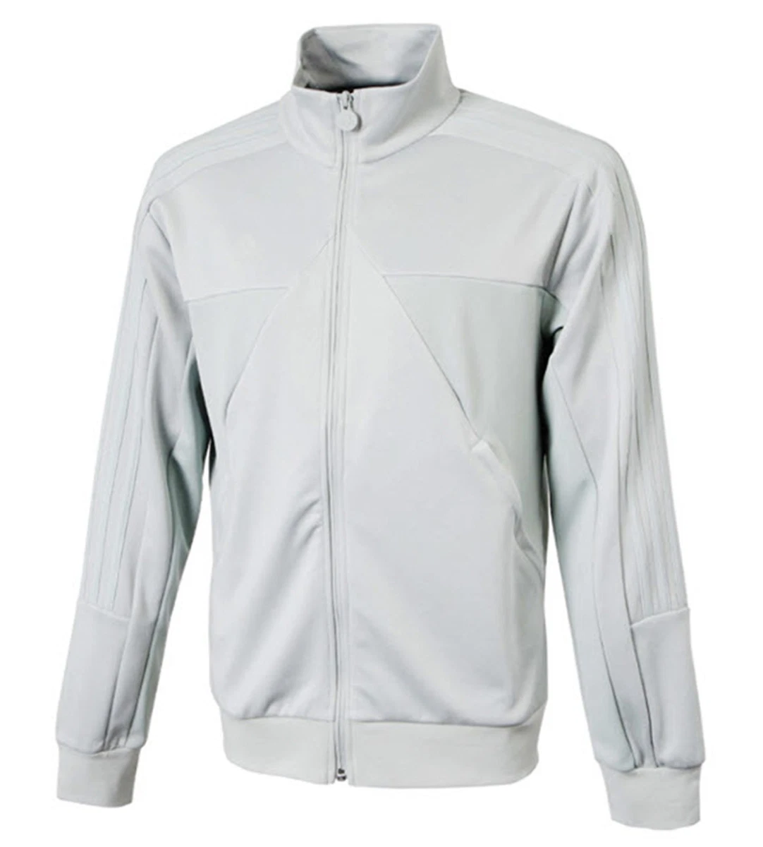 Adidas Men Tiro Reflective Jacket Athletic Running Gray Top GYM 