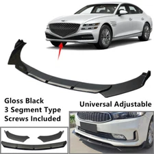 Add-on Universal Adjustable Fit For Genesis G80 21-23 Front Lip Spoiler Splitter