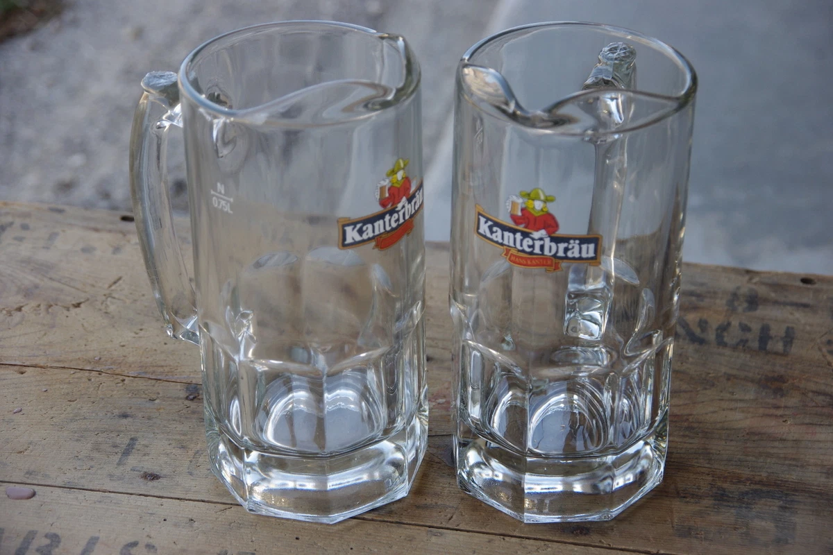 Grand Verre à Bière Kanterbrau – Verre Transparent – Occasion