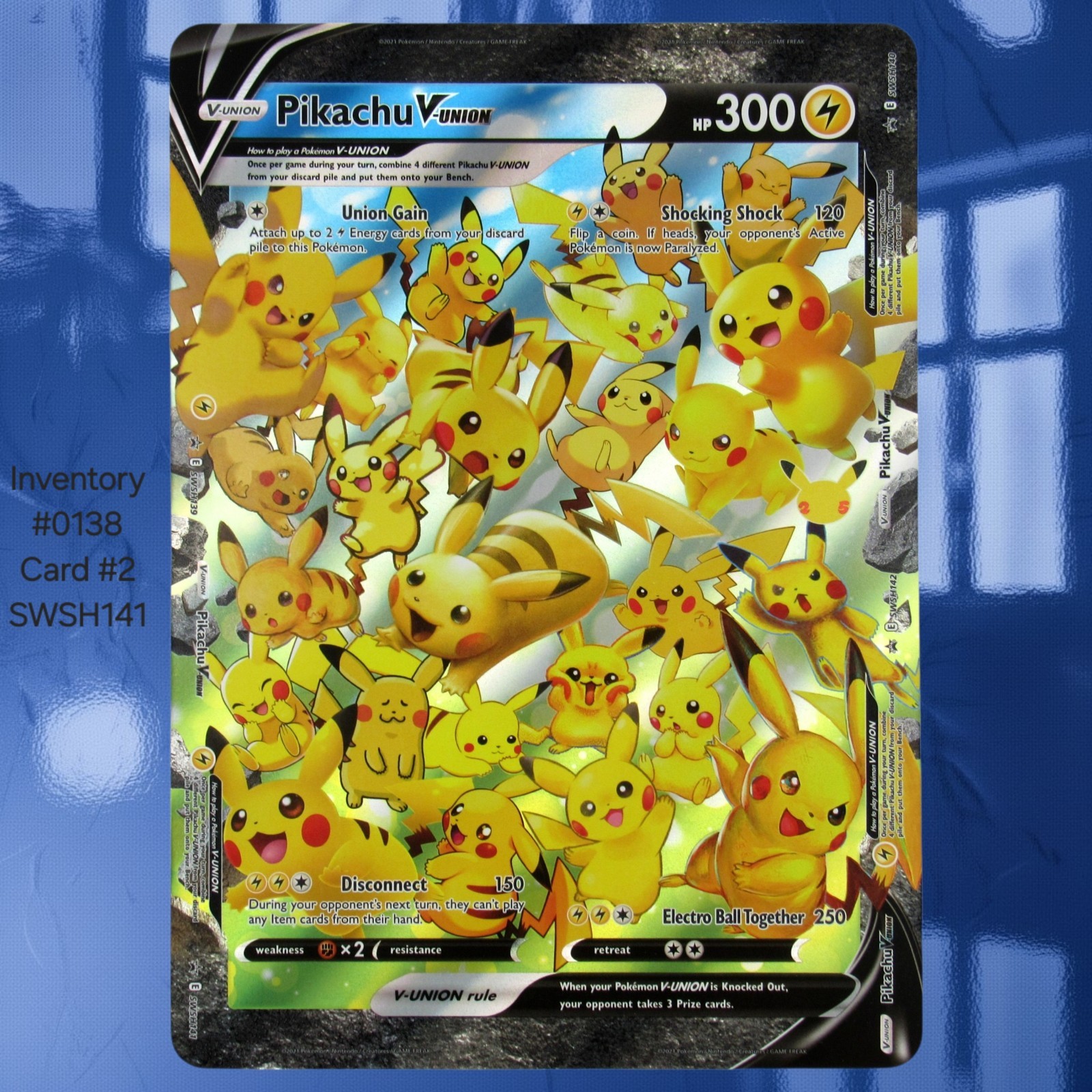 Pikachu V-UNION SWSH141 Jumbo Pokemon TCG Celebrations Promo Card NM-MINT☆