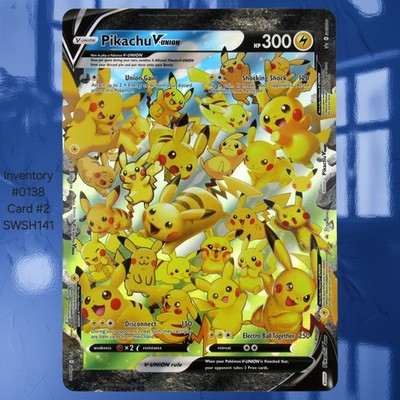 Pikachu V-UNION SWSH141 Jumbo Pokemon TCG Celebrations Promo Card