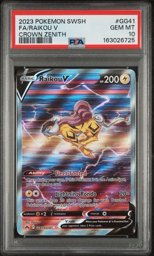Raikou V graded PSA 10 for sale on eBay