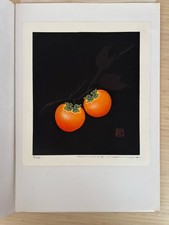 Haku Maki - 78/100 Signed Japanese Print Persimmon - N(B) Fantastic Print