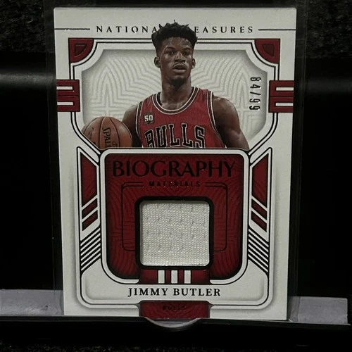 2022-23 Panini National Treasures - Biography Materials Jimmy Butler  game worn