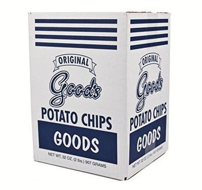 Goods Potato Chips Original Blue Box 2 Lb