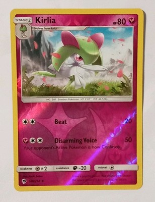 POKEMON KIRLIA REVERSE HOLO 140/214 LIGHT PLAY 2018
