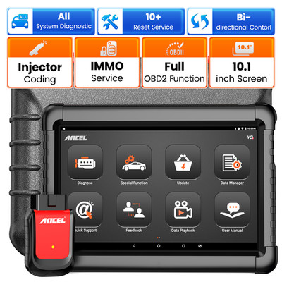 ANCEL X6 Bi-directional Full Systems ABS SRS TPMS OBD2 Scanner Diagnostic Tool