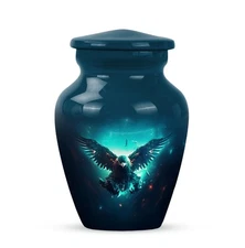 Eagle 3 Inch Human Ashes Keepsake Urn Small Mini Funeral Cremation Box Urns