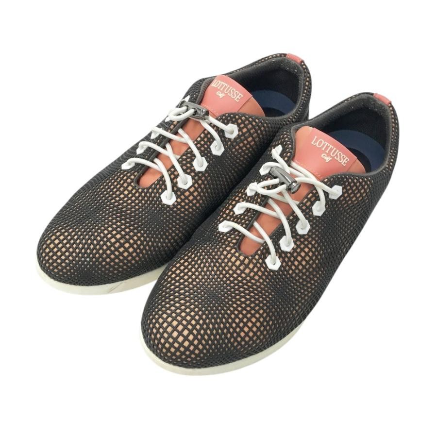 Lottusse Golf Rotuse Womens Black Leather Shoes Size 7.5 B Condition