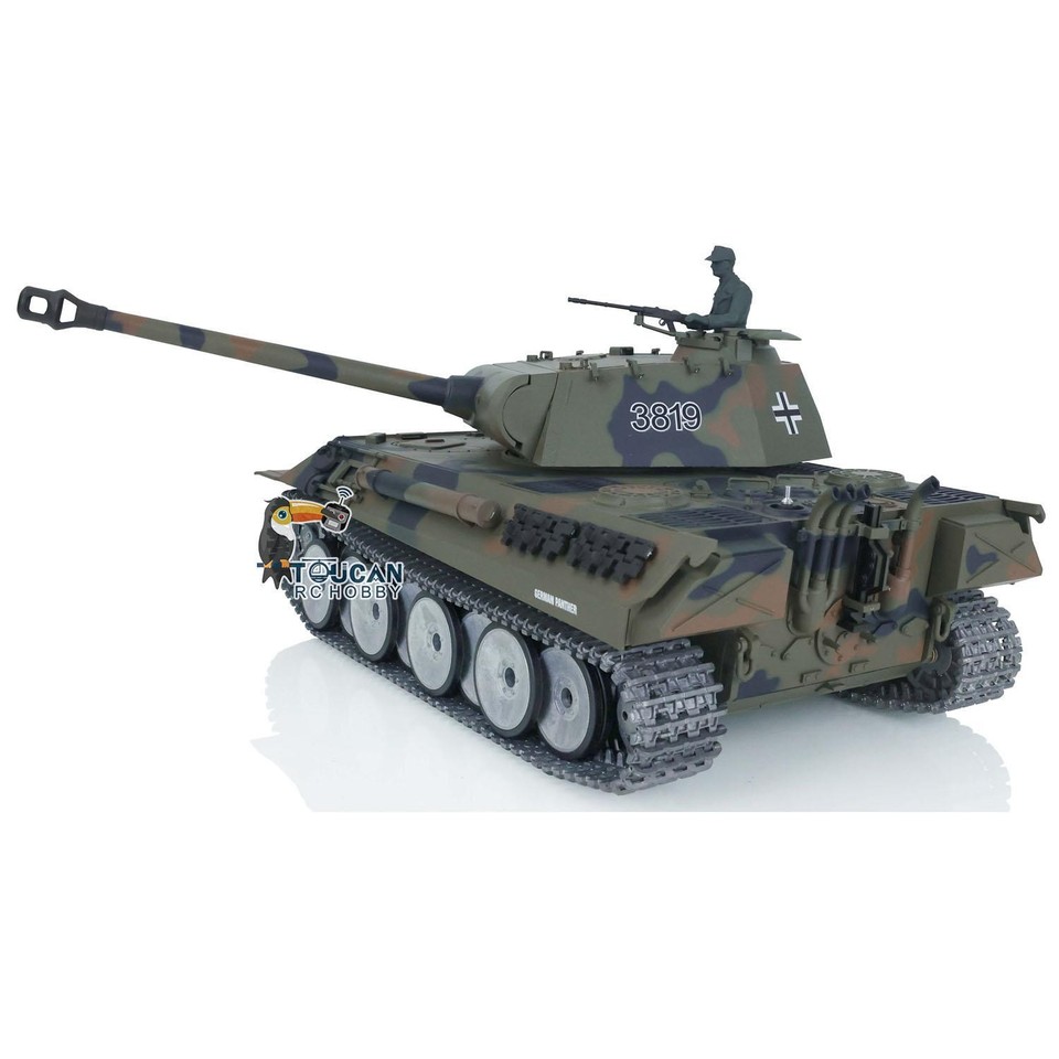 Char RC Henglong Panther V 1/16 Avec Fumée Et Son - IR, BB, D'occasion