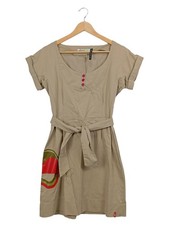 Skunkfunk abito tubino donna beige taglia 38 M grafica casual cotone