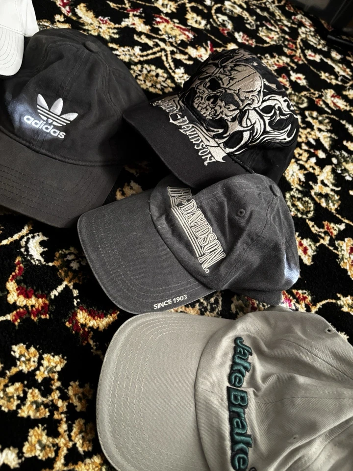 Lote de 7 gorras vintage para hombre mixtas SnapBack y marcas mixtas ajustables Foto 3 de 4