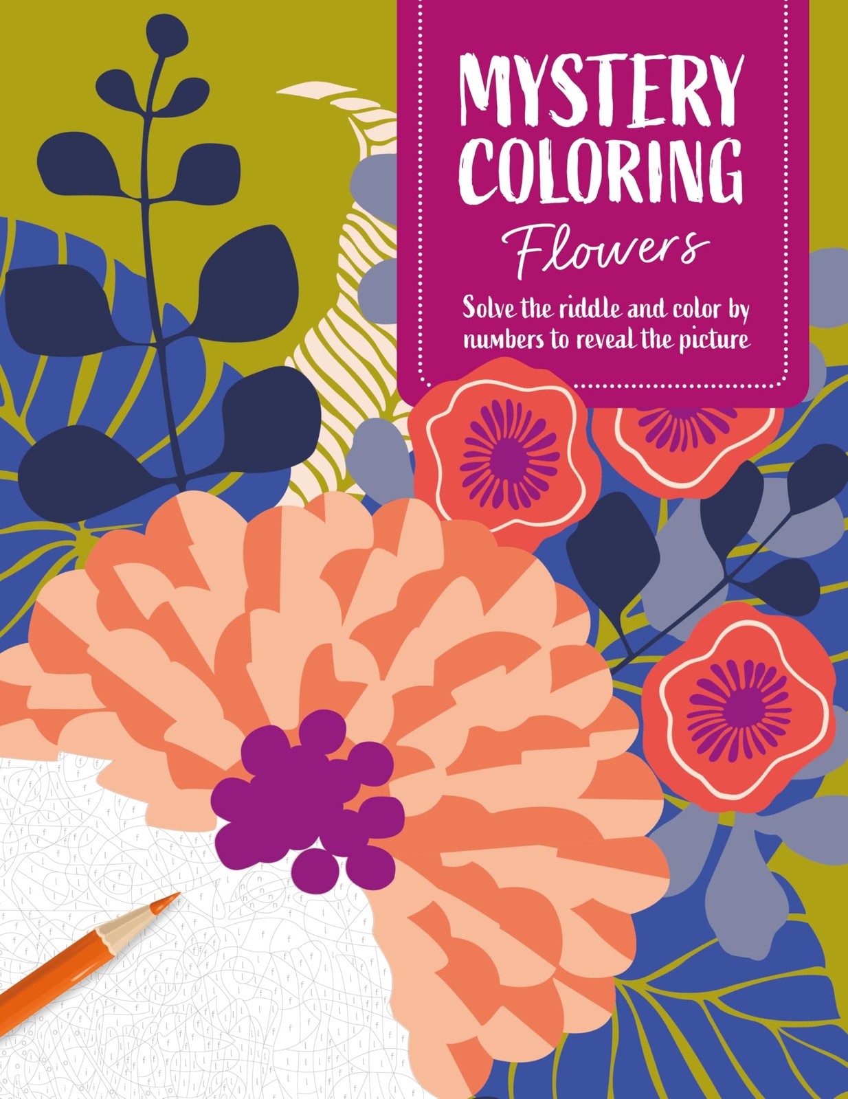 Mystery Coloring Flowers by David & Charles Publishing PAPERBACK - Image 6