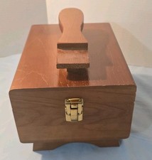 Shoe Shine Wooden Box Kit Vintage Valet Brushes Polishes