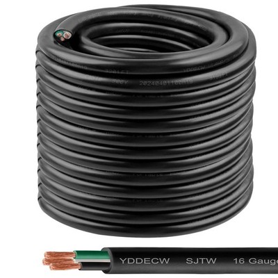 YDDECW 200ft 16/3 10 AWG SJTW 300V Wire (3 Conductor) - 16 Gauge SJTW Cable w...