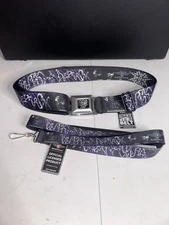 Buckle-Down Adjustable Belt Purple Buckle Down Logo PLUS Matching Landyard
