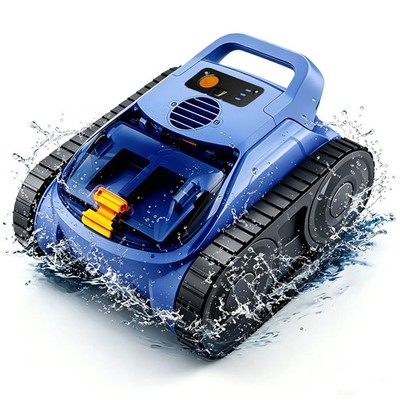 Seauto Cordless Robotic Pool Vacuum For Inground Pools Floor+Wall+Waterline USED