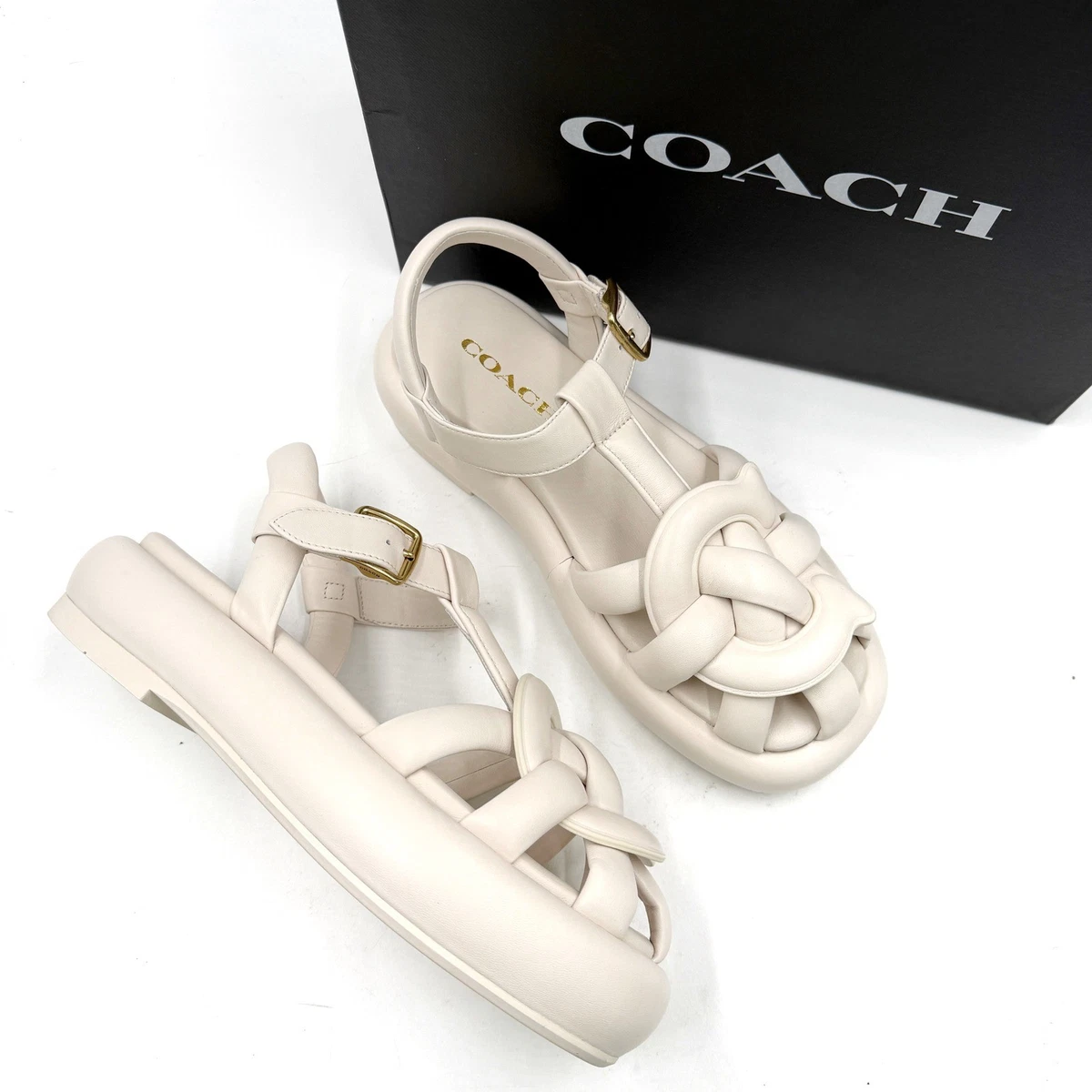 Coach Buckle Mid (2-2.9 in) Heel Height Sandals for Women  display picture 1