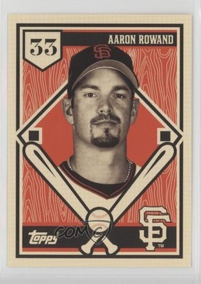 2010 Topps San Francisco Giants Levi's Workshops Aaron Rowand #33 0b0