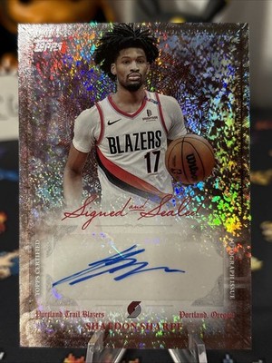 2025-26 Topps - Signed and Sealed Shaedon Sharpe #BSI-SS Holofoil