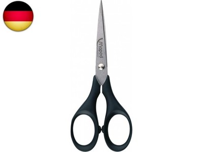 Maped M681700 - Schere Precise, 13 cm mit Klingenschutz, schwarz