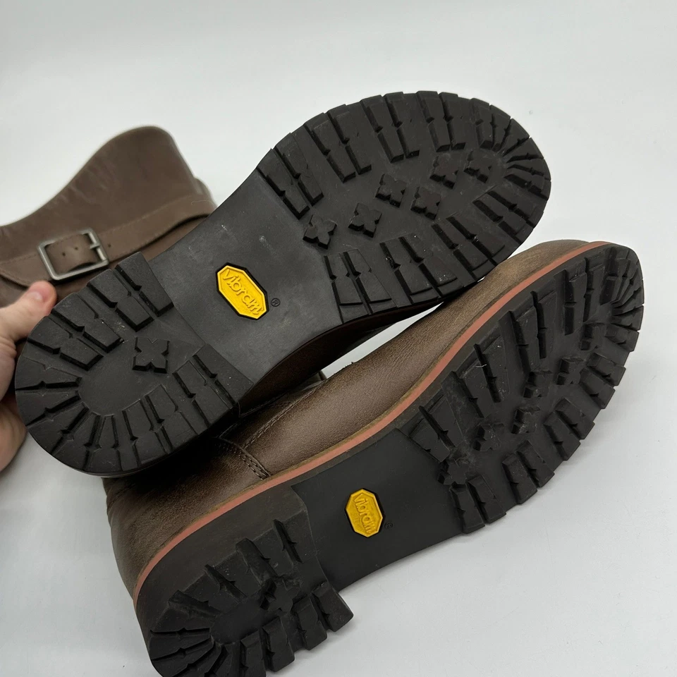 Patagonia Llama Botas Mujer 8.5 Marrón Cuero Cremallera Lateral Impermeables Exterior T52358 Foto 4 de 4