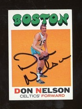 Don Nelson Signed 1971-72 Topps Basketball #114 Boston Celtics AUTO JSA COA