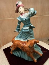 Royal Doulton Autumntime Figurine, Lady Irish Setter Dog, 1993