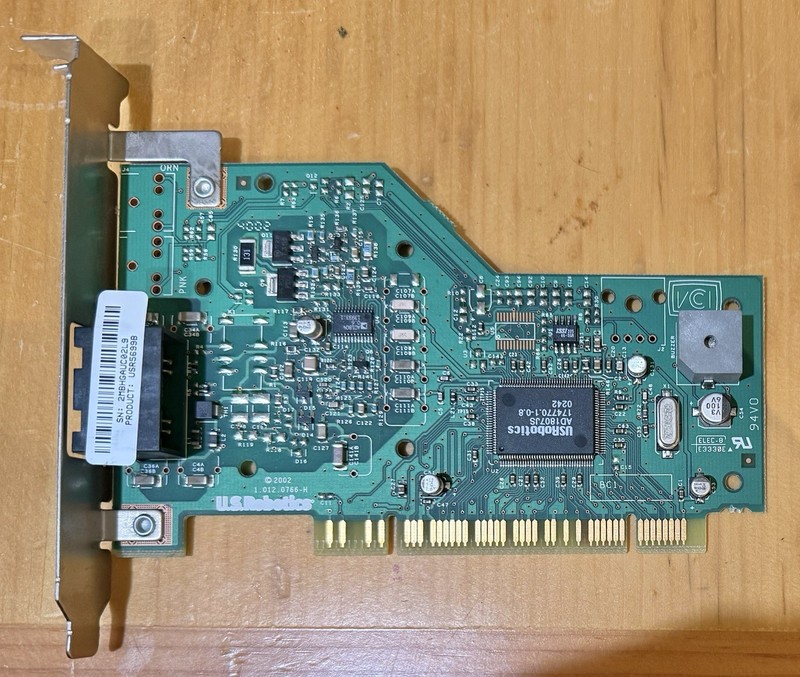 US Robotics USR5699B 56K V.92 Internal PCI Fax Modem Used Not Tested