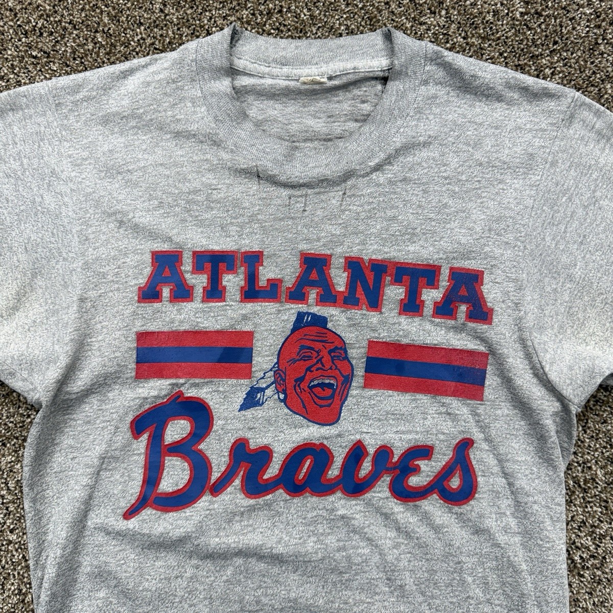 Vintage 70s/80s Screen Stars MLB Atlanta Braves Shirt Single