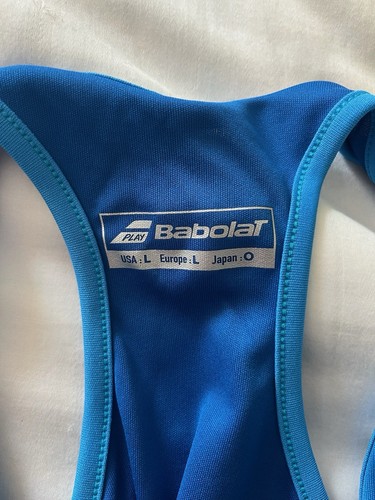 Babolat Fiber Dry Tank Women's Size L Blue - Picture 5 of 6