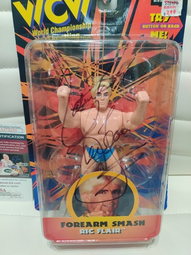 WCW 1998 Ric Flair "Nature Boy" signed handsigniert Figur mit COA JSA NWA WWE - Bild 3 von 7