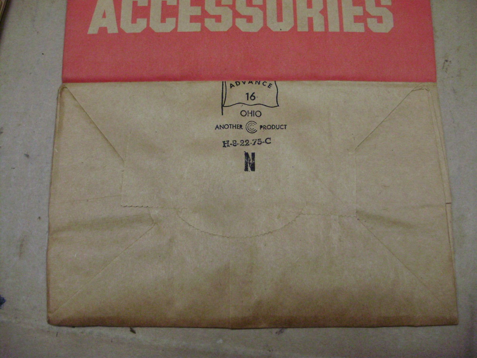 Massey Ferguson Genuine Parts And Accessories Paper Bags, Lot of 5, 16-1/4" High