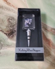 Wine Stopper W/ Picture Holder Frame Holiday Gift Wedding Memory NIB Sealed 
