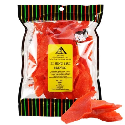 Asia Trans Li Hing Mui Dried Mango | Hawaiian Favorite | Naturally Sweet Drie...