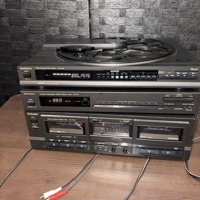 Vintage 1989 Techniques Synthesizer/ Am/Fm Tuner / Double Cassette Deck Works