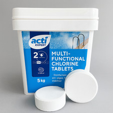 Multifunctional Chlorine Tablets 5kg - 200g Tablet Size Swimming Pool Chemicals 