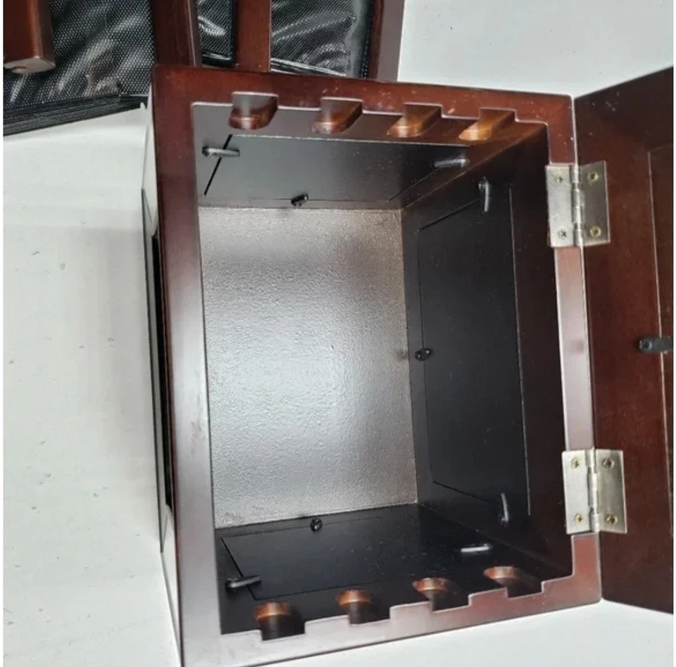 Bombay Company 2001 caja de fotos de caoba almacenamiento para 101 fotos 4x6/3x5  Foto 2 de 4