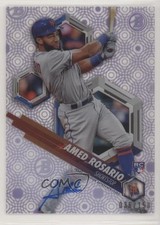 2018 Bowman High Tek Purple Rainbow Diffractor 36/150 Amed Rosario Auto tj1