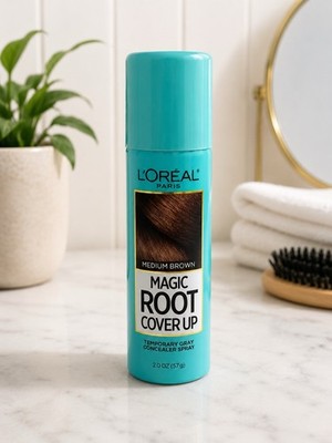 L'Oreal Magic Root Cover Up Hair Color Spray Temporary Concealer LIGHT BROWN