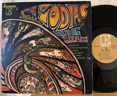The Zodiac Cosmic Sounds Vinyl LP Elektra EKS-74009 Wrecking Crew 1st Pressing
