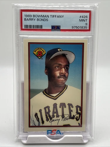 1989 Bowman Tiffany Barry Bonds #426 PSA 9 Mint Pirates Giants 