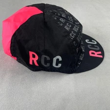 Rapha RCC Cycling Cap One Size Unisex Black Pink Logo Pattern Bike Active Hat