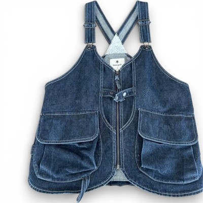 Snow Peak JK-20AU113 TAKIBI Weste Denim M Indigo Navy MIJ Gebraucht