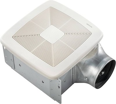 QT Series Very Quiet 80 CFM Ceiling Bathroom Exhaust Fan, .4 Sones, ENERGY ST...