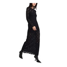 Show Me Your Mumu Lace Black Anjelica Maxi Dress Size S