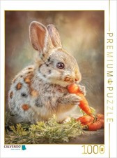 CALVENDO Puzzle Kaninchen | 1000 Teile Lege-Größe 64x48cm Foto-Puzzle für glückl
